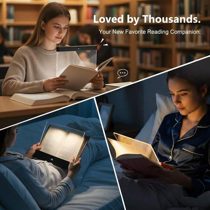 2-in-1 LED Boeklamp & Nachtlampje Oogvriendelijk Leeslicht, USB-Oplaadbaar