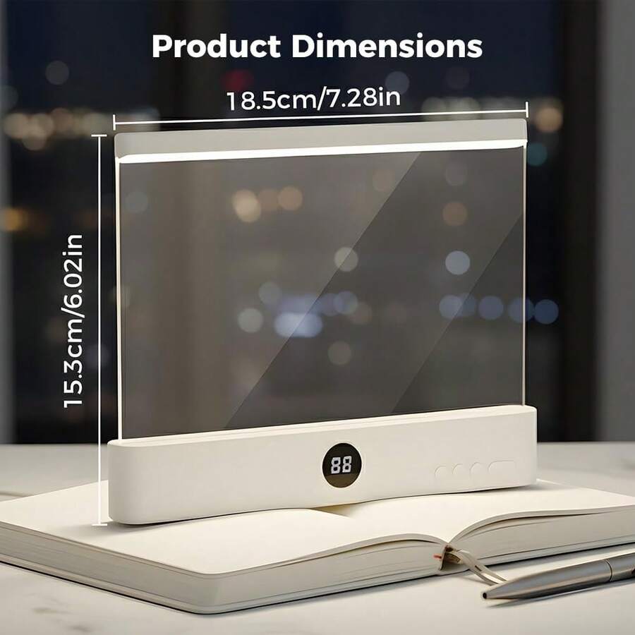 2-in-1 LED Boeklamp & Nachtlampje Oogvriendelijk Leeslicht, USB-Oplaadbaar